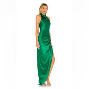 Amanda Uprichard x REVOLVE - samba gown - emerald green